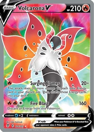 Volcarona V (Full Art) (EVS-170) (Holofoil)