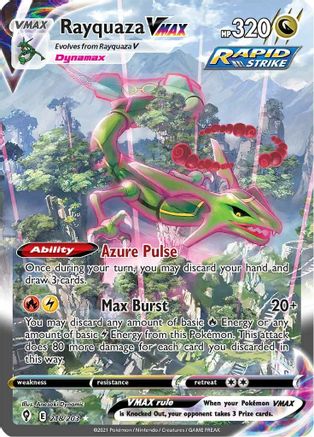 Rayquaza VMAX (Alternate Art Secret) (EVS-218) (Holofoil)
