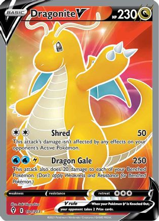 Dragonite V (Full Art) (EVS-191) (Holofoil)