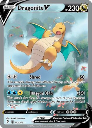 Dragonite V (Alternate Full Art) (EVS-192) (Holofoil)