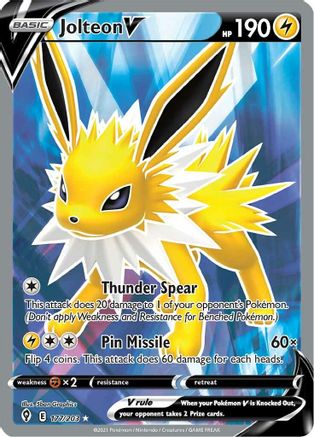 Jolteon V (Full Art) (EVS-177) (Holofoil)
