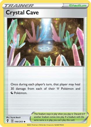 Crystal Cave (EVS-144) (Reverse Holofoil)