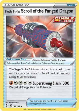 Single Strike Scroll of the Fanged Dragon (EVS-158)