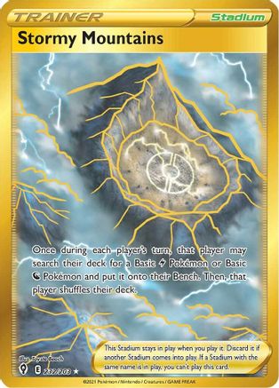 Stormy Mountains (Secret) (EVS-232) (Holofoil)