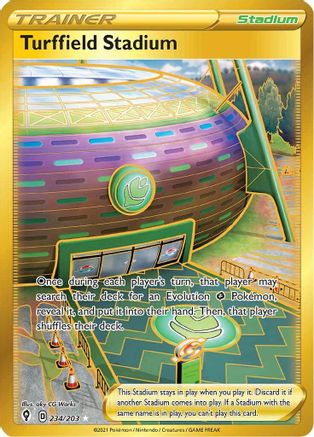 Turffield Stadium (Secret) (EVS-234) (Holofoil)
