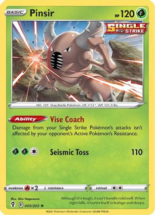 Pinsir (EVS-001) (Reverse Holofoil)
