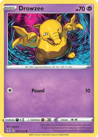 Drowzee (EVS-061) (Reverse Holofoil)