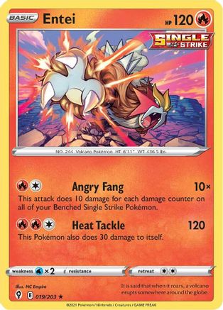 Entei (EVS-019) (Reverse Holofoil)