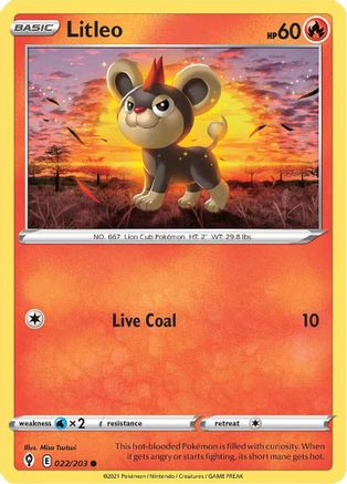 Litleo (EVS-022) (Reverse Holofoil)