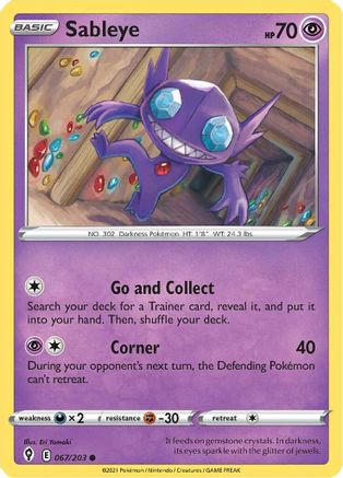 Sableye (EVS-067) (Reverse Holofoil)