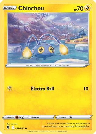 Chinchou (EVS-052) (Reverse Holofoil)