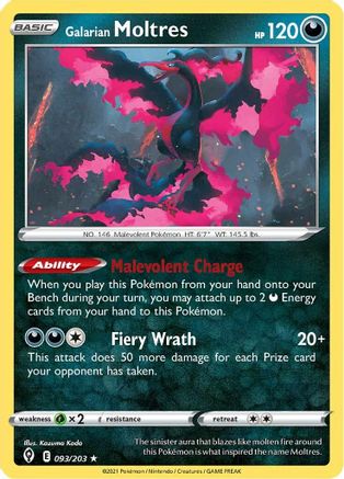 Galarian Moltres (EVS-093) (Reverse Holofoil)