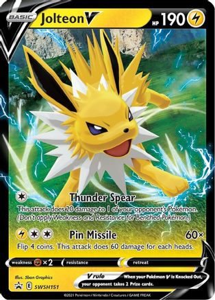 Jolteon V (SSP-SWSH151) (Holofoil)