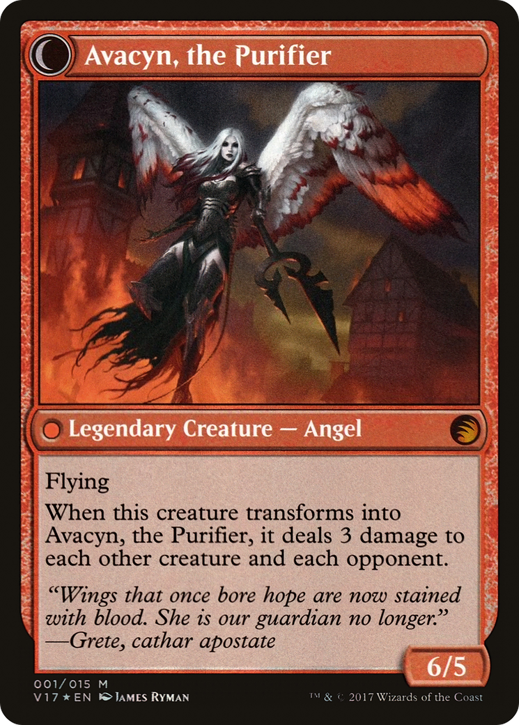 Archangel Avacyn // Avacyn, the Purifier (V17-001) (Foil)
