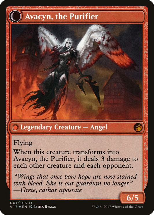 Archangel Avacyn // Avacyn, the Purifier (V17-001) (Foil)