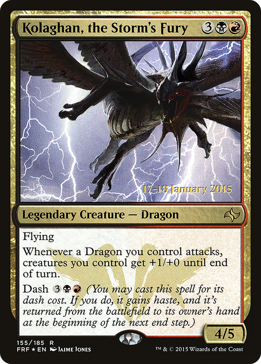 Kolaghan, the Storm's Fury (PRE-155S) (Foil)