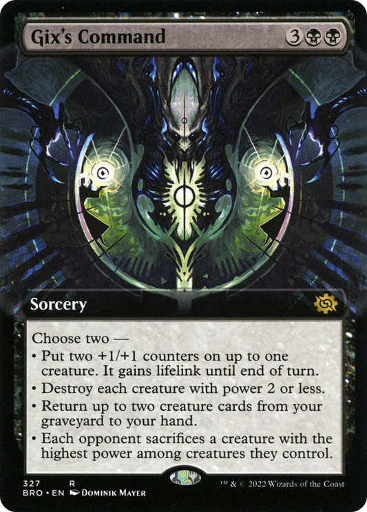 Gix's Command (BRO-327) (Extended Art) (Foil)