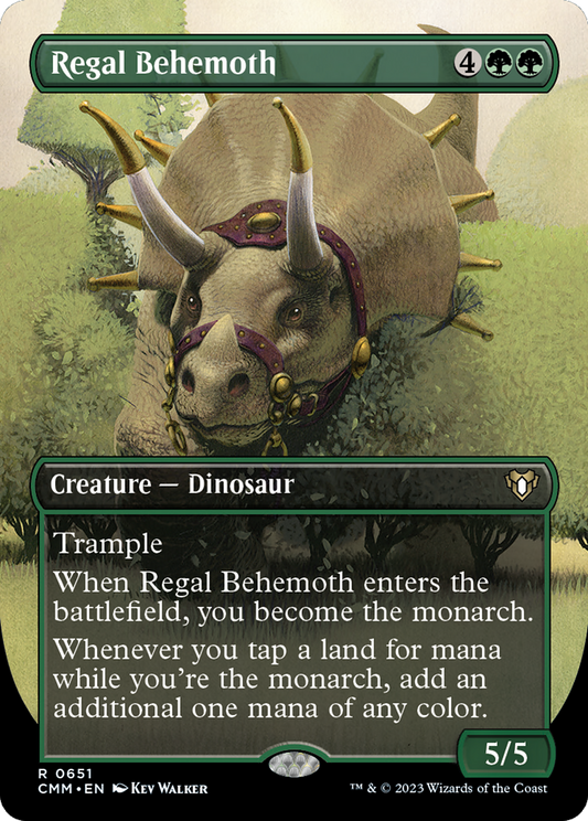 Regal Behemoth (CMM-651) (Borderless) (Foil)