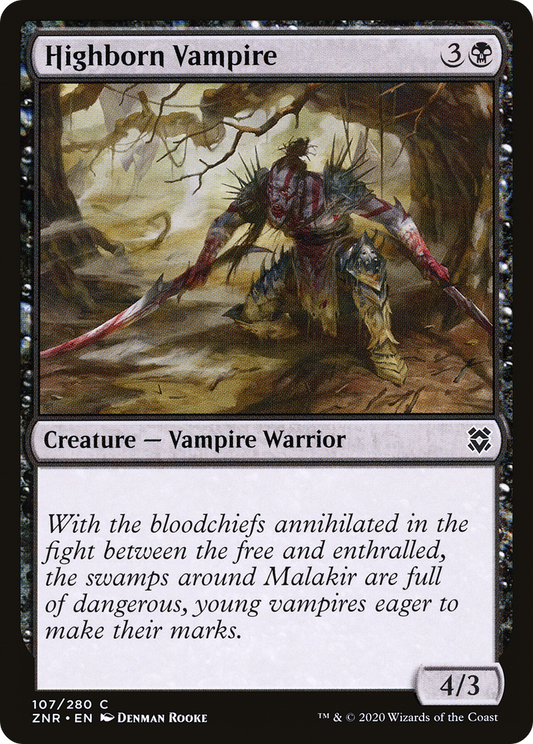Highborn Vampire (ZNR-107) (Foil)