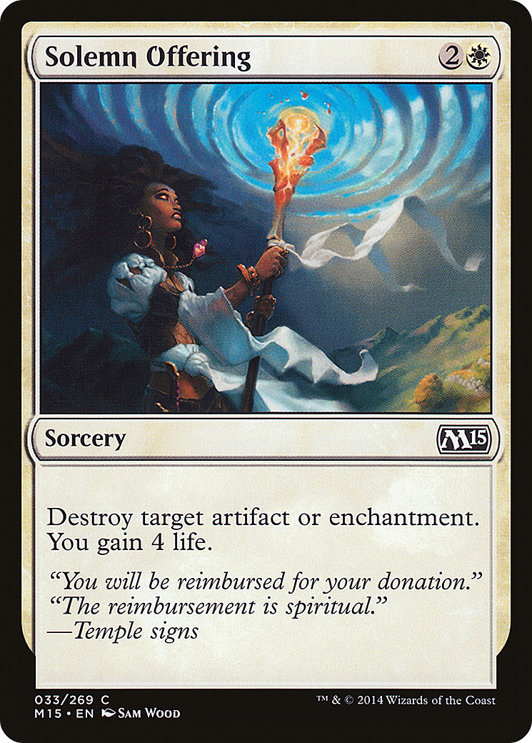 Solemn Offering (M15-033) (Foil)