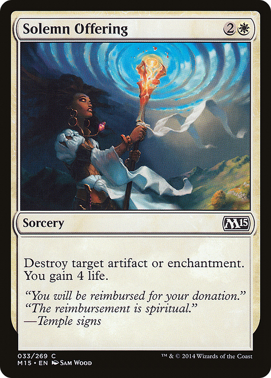 Solemn Offering (M15-033) (Foil)