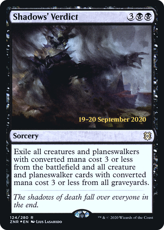 Shadows' Verdict (PRE-124S) (Foil)