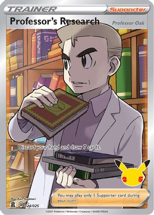Professor's Research (Full Art) (CEL-024) (Holofoil)