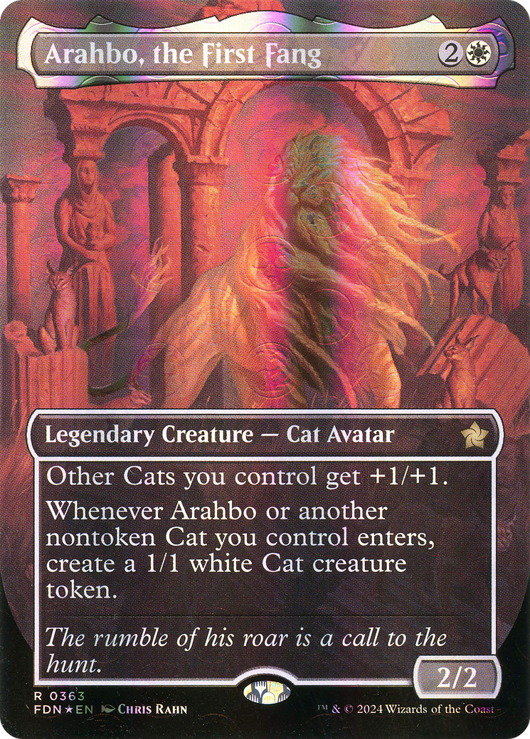 Arahbo, the First Fang (FDN-363) (Borderless) (Mana Foil)