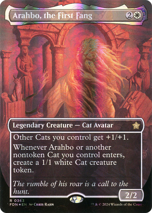 Arahbo, the First Fang (FDN-363) (Borderless) (Mana Foil)