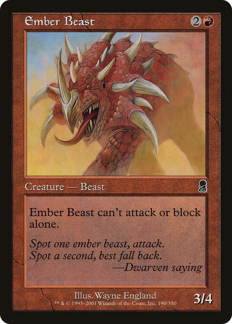 Ember Beast (ODY-190) (Foil)