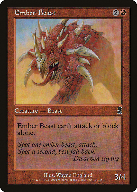 Ember Beast (ODY-190) (Foil)