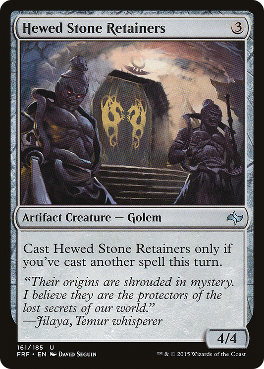 Hewed Stone Retainers (FRF-161) (Foil)