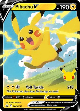Pikachu V (SSP-SWSH143) (Holofoil)