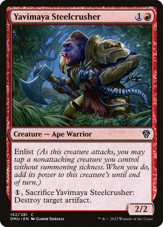 Yavimaya Steelcrusher (DMU-152) (Foil)