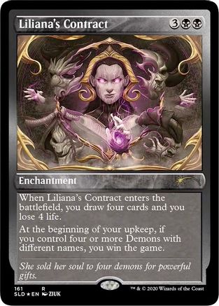 Liliana's Contract (161) (Foil Etched) (SLD-161) (Foil)
