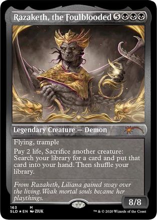 Razaketh, the Foulblooded (Foil Etched) (SLD-163) (Foil)
