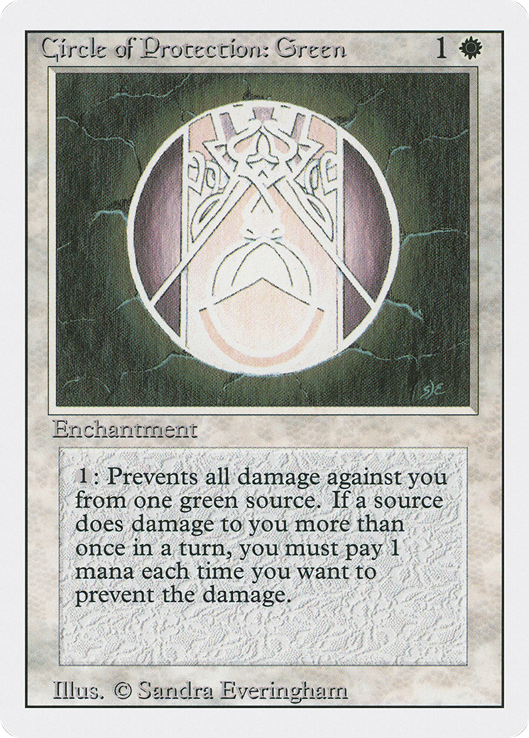 Circle of Protection: Green (3ED-011)
