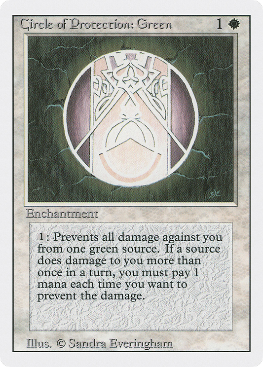 Circle of Protection: Green (3ED-011)