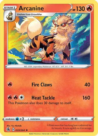 Arcanine (FST-033) (Reverse Holofoil)