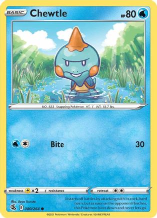 Chewtle (FST-080) (Reverse Holofoil)
