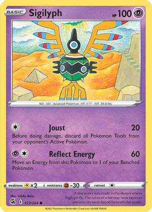 Sigilyph (FST-123) (Reverse Holofoil)