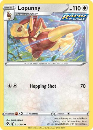 Lopunny (FST-213) (Reverse Holofoil)