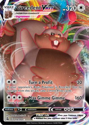 Greedent VMAX (FST-218) (Holofoil)