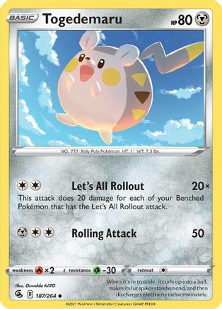 Togedemaru (FST-187) (Reverse Holofoil)