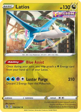 Latios (FST-194) (Reverse Holofoil)