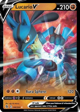 Lucario V (FST-146) (Holofoil)