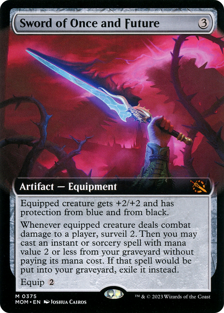 Sword of Once and Future (MOM-375) (Extended Art) (Foil)