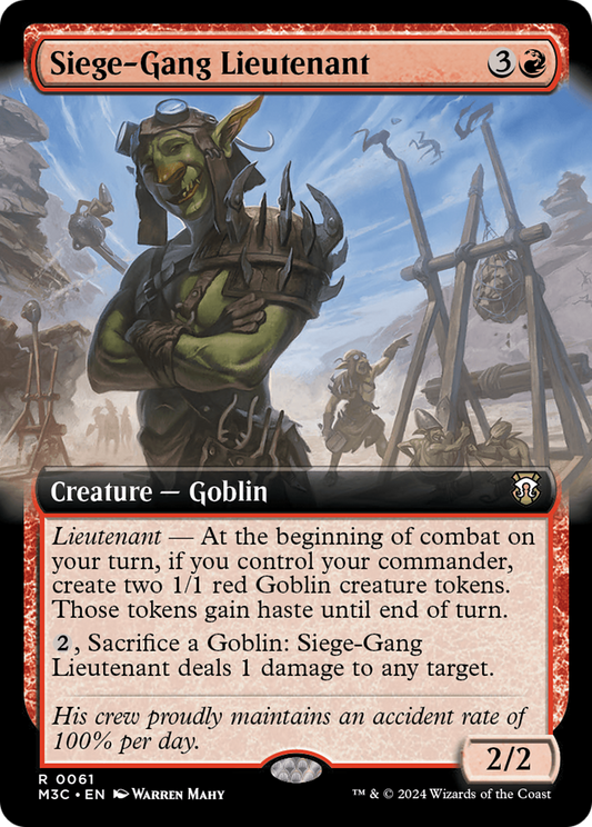 Siege-Gang Lieutenant (M3C-061) (Extended Art)