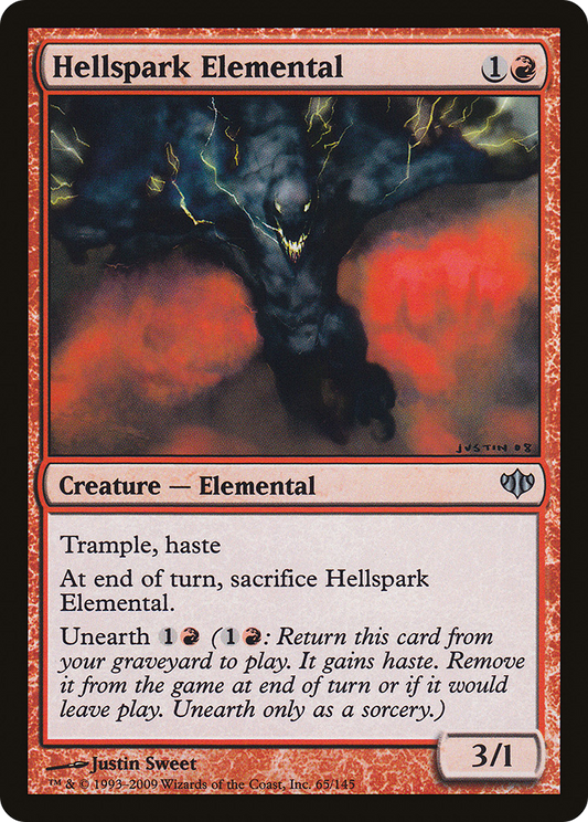 Hellspark Elemental (CON-065) (Foil)