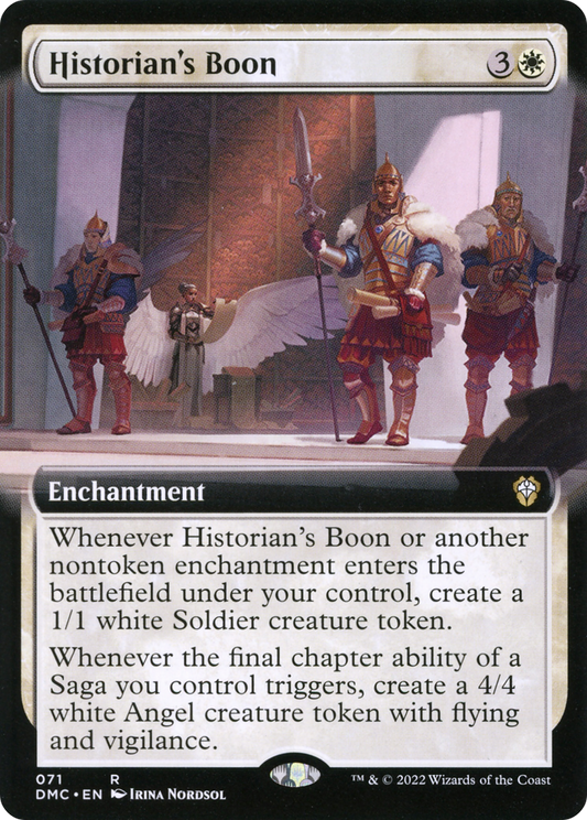 Historian's Boon (DMC-071) (Extended Art) (Foil)